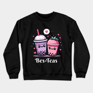 Best Friend Besties Good Friends Boba Tea Crewneck Sweatshirt